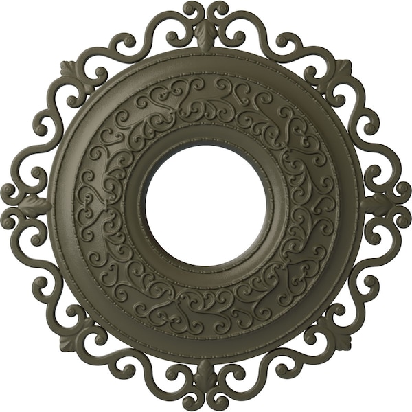Ekena Millwork Orrington Ceiling Medallion (Fits Canopies up to 6 1/4"), 22"OD x 6 1/4"ID x 1 3/4"P, Witch Hazel CM22ORWHF - main